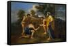 Arcadian Shepherds, circa 1650-Nicolas Poussin-Framed Stretched Canvas