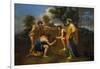 Arcadian Shepherds, circa 1650-Nicolas Poussin-Framed Giclee Print