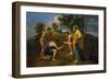 Arcadian Shepherds, circa 1650-Nicolas Poussin-Framed Giclee Print