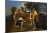 Arcadian Shepherds, circa 1650-Nicolas Poussin-Mounted Giclee Print