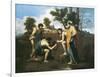 Arcadian Shepherds (Et in Arcadia Ego)-Nicolas Poussin-Framed Art Print