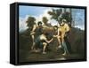 Arcadian Shepherds (Et in Arcadia Ego)-Nicolas Poussin-Framed Stretched Canvas