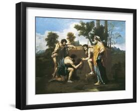 Arcadian Shepherds (Et in Arcadia Ego)-Nicolas Poussin-Framed Art Print