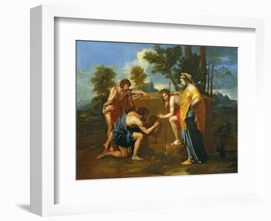 Arcadian Shepherds-Nicolas Poussin-Framed Premium Giclee Print