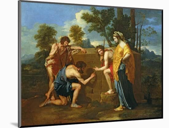 Arcadian Shepherds-Nicolas Poussin-Mounted Premium Giclee Print