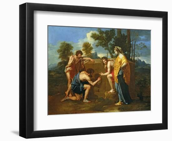 Arcadian Shepherds-Nicolas Poussin-Framed Giclee Print