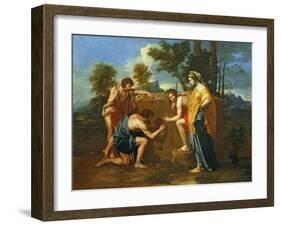 Arcadian Shepherds-Nicolas Poussin-Framed Giclee Print