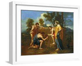 Arcadian Shepherds-Nicolas Poussin-Framed Giclee Print