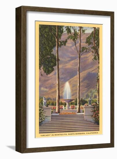 Arcady, Montecito, Santa Barbara, California-null-Framed Art Print