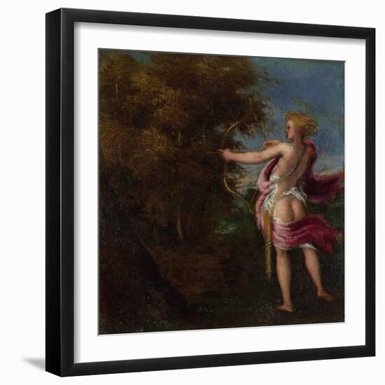 Arcas Hunting, C. 1550-Andrea Schiavone-Framed Giclee Print