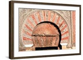 Arch Above Entrance, West Façade, Grand Mosque, Cordoba, Spain, 8th-11th Century-null-Framed Photographic Print