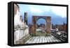 Arch and Walkway, Pompeii, Ancient Rome, 1st Century Ad-null-Framed Stretched Canvas