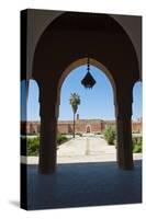 Arch at El Badi Palace, Marrakech, Morocco, North Africa, Africa-Matthew Williams-Ellis-Stretched Canvas