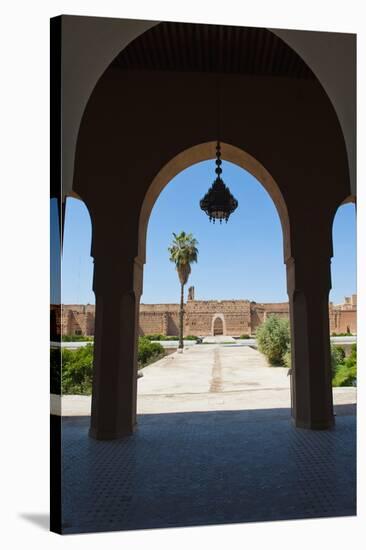 Arch at El Badi Palace, Marrakech, Morocco, North Africa, Africa-Matthew Williams-Ellis-Stretched Canvas