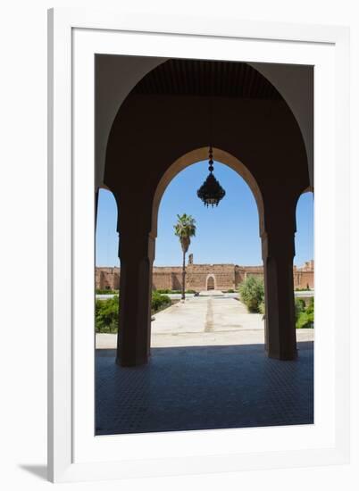 Arch at El Badi Palace, Marrakech, Morocco, North Africa, Africa-Matthew Williams-Ellis-Framed Photographic Print