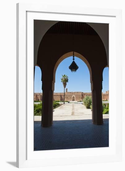 Arch at El Badi Palace, Marrakech, Morocco, North Africa, Africa-Matthew Williams-Ellis-Framed Photographic Print