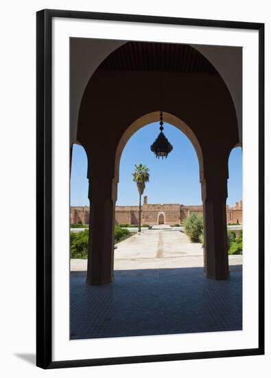 Arch at El Badi Palace, Marrakech, Morocco, North Africa, Africa-Matthew Williams-Ellis-Framed Photographic Print