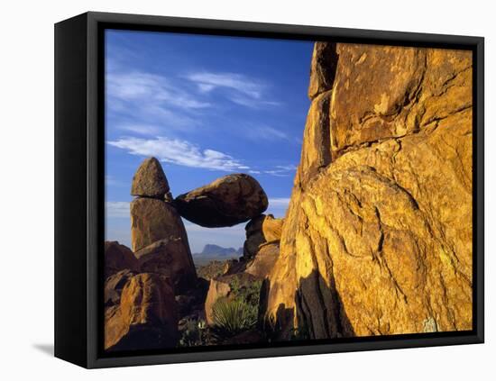 Arch at Sunrise, Grapevine Hills, Big Bend National Park, Texas, USA-Scott T^ Smith-Framed Stretched Canvas