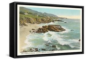 Arch Beach, Laguna Beach-null-Framed Stretched Canvas