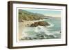 Arch Beach, Laguna Beach-null-Framed Art Print