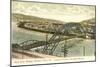 Arch Bridge, Bellows Falls, Vermont-null-Mounted Art Print