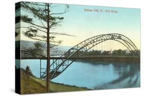 Arch Bridge, Bellows Falls, Vermont-null-Stretched Canvas