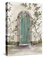 Arch Door with Roses-Aimee Wilson-Stretched Canvas