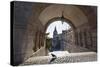 Arch, Fishermans Bastion, Budapest-George Oze-Stretched Canvas