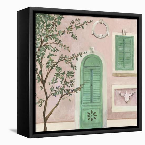 Arch Green Window-Aimee Wilson-Framed Stretched Canvas