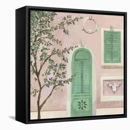 Arch Green Window-Aimee Wilson-Framed Stretched Canvas