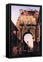 Arch If Titus, Rome-Canaletto-Framed Stretched Canvas