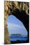 Arch in Sea Stack, Rialto Beach, Olympic National Park, Washington, USA-Merrill Images-Mounted Photographic Print