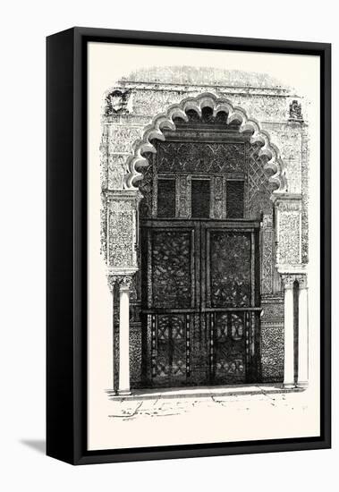 Arch in the Alcazar, Seville, Spain-null-Framed Stretched Canvas
