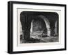 Arch in the Old Fort Calcutta India 1869-null-Framed Giclee Print