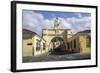 Arch leading to Merced church, Antigua, UNESCO World Heritage Site, Guatemala, Central America-Peter Groenendijk-Framed Photographic Print