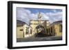 Arch leading to Merced church, Antigua, UNESCO World Heritage Site, Guatemala, Central America-Peter Groenendijk-Framed Photographic Print