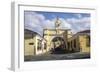 Arch leading to Merced church, Antigua, UNESCO World Heritage Site, Guatemala, Central America-Peter Groenendijk-Framed Photographic Print
