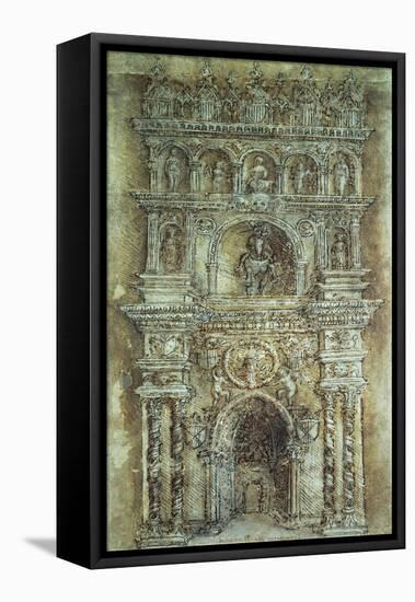 Arch of Alfonso of Aragon in Naples-Antonio Pisano-Framed Stretched Canvas