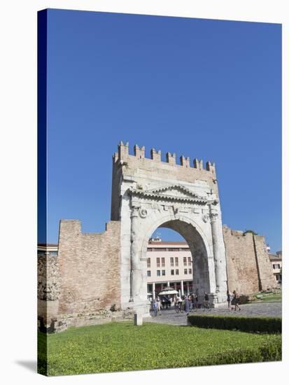 Arch of Augustus, Rimini, Italy-null-Stretched Canvas