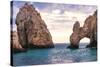 Arch of Cabo San Lucas, Mexico-George Oze-Stretched Canvas