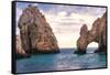 Arch of Cabo San Lucas, Mexico-George Oze-Framed Stretched Canvas