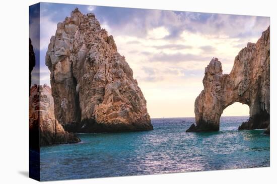 Arch of Cabo San Lucas, Mexico-George Oze-Stretched Canvas