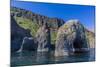 Arch of Columnar Basalt on the Southern Coast of Disko Island, Kuannersuit, Greenland-Michael Nolan-Mounted Photographic Print