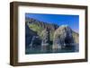 Arch of Columnar Basalt on the Southern Coast of Disko Island, Kuannersuit, Greenland-Michael Nolan-Framed Photographic Print