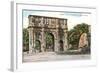 Arch of Constantine and Meta Sudans Fountain, Rome-null-Framed Art Print