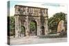 Arch of Constantine and Meta Sudans Fountain, Rome-null-Stretched Canvas