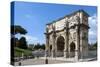 Arch of Constantine, Arch of Titus Beyond, Ancient Roman Forum, Rome, Lazio, Italy-James Emmerson-Stretched Canvas