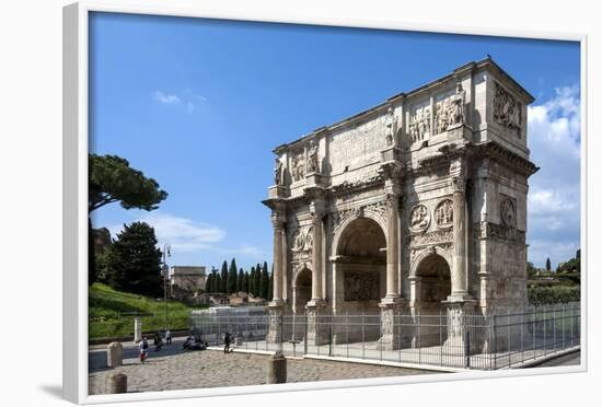 Arch of Constantine, Arch of Titus Beyond, Ancient Roman Forum, Rome, Lazio, Italy-James Emmerson-Framed Photographic Print