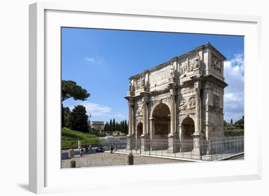 Arch of Constantine, Arch of Titus Beyond, Ancient Roman Forum, Rome, Lazio, Italy-James Emmerson-Framed Photographic Print