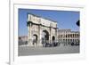 Arch of Constantine (Arco Di Costantino) and the Colosseum, Rome, Lazio, Italy-Stuart Black-Framed Photographic Print